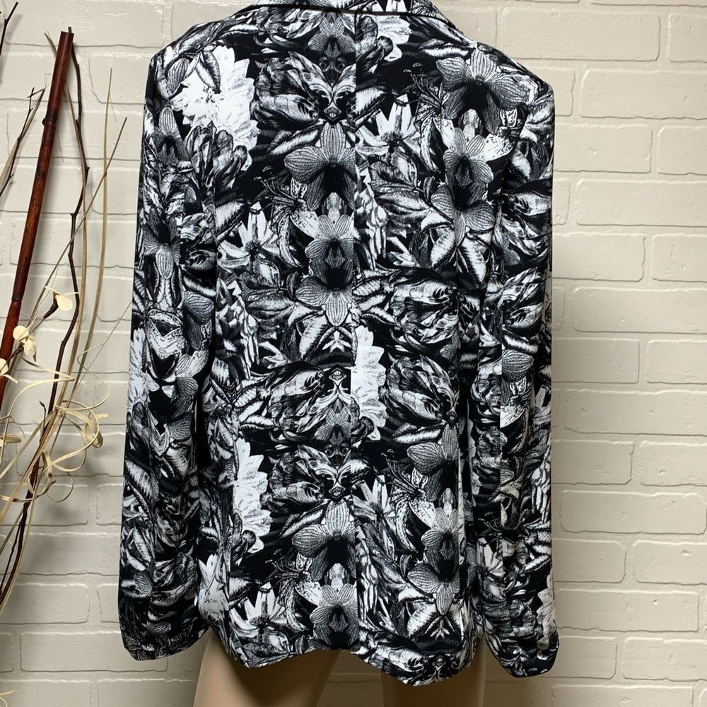 Silence + Noise One Button Fully Lined Black & Wh… - image 5